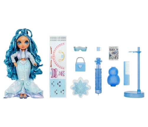 120834-EUC Rainbow High Winter Wonderland Doll- Skyler (Blue)