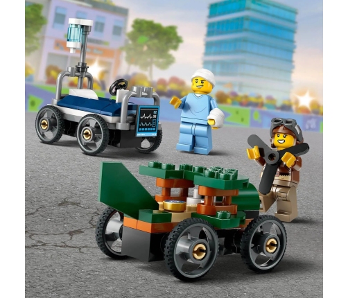 LEGO Classic Zestaw Wyścigówek: Samolot Kontra Łóżko Szpitalne 60459