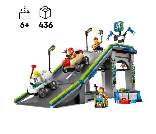 LEGO Classic Bez Granic: Tor Z Rampami Dla Wyścigówek 60460