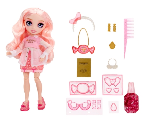121367-EUC Rainbow High Creative Crystals Fashion Doll- Bella