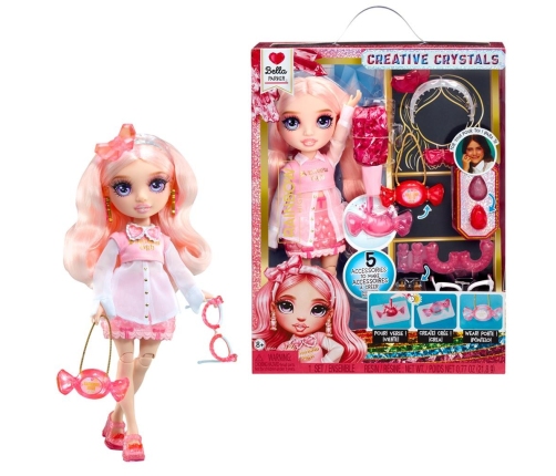 121367-EUC Rainbow High Creative Crystals Fashion Doll- Bella
