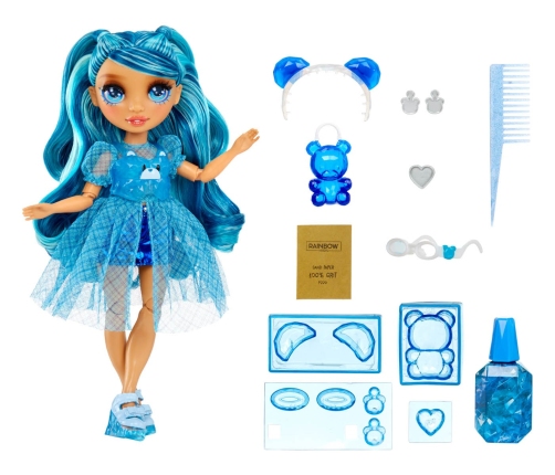 121374-EUC Rainbow High Creative Crystals Fashion Doll- Skyler