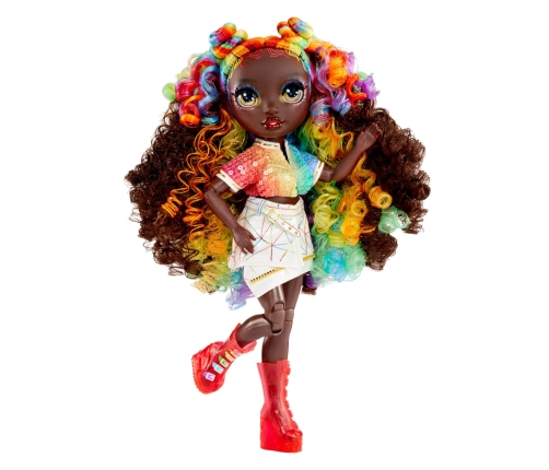 121381-EUC Rainbow High Creative Crystals Fashion Doll- Iris Bow