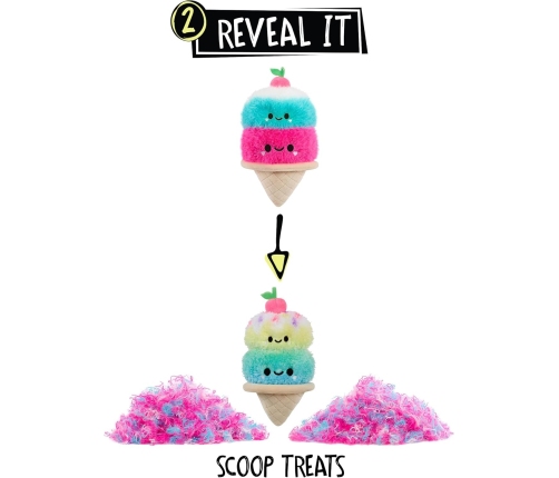 511779X1EUC Fluffie Stuffiez Small Plush - Double Scoop Ice Cream