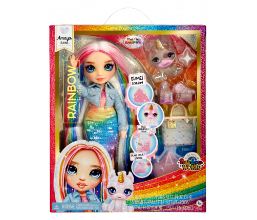 120230-EU Classic Rainbow Fashion Doll- Amaya (rainbow)