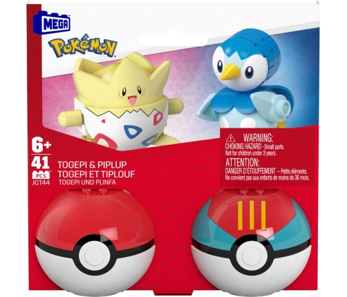 MEGA Pokemon Pokeball Togepi Piplup JCT44
