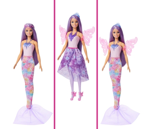 Barbie Doll Fairy and Mermaid Playset JCP74