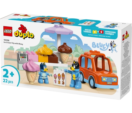 LEGO Duplo Bluey Ice Cream Trip With Bluey 10458