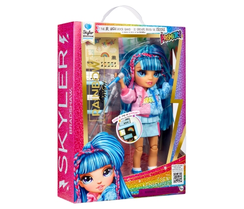 565215-EUC Rainbow High Junior High Doll Skyler