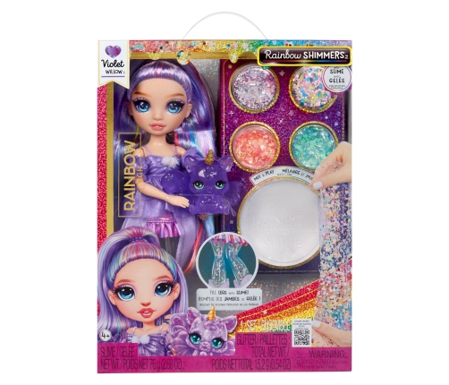 122425-EU Rainbow High Rainbow Shimmers with Slime Fashion Doll – Violet (purple)