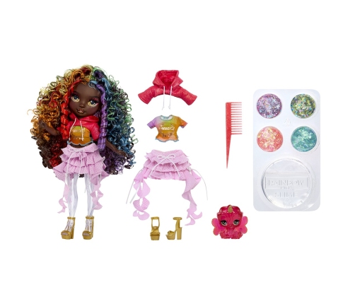 122432-EU Rainbow High Rainbow Shimmers with Slime Fashion Doll Iris (rainbow)