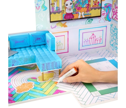 543077-EUC Rainbow High Color & Play House