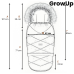 Zaffiro Спальный мешок для коляски GrowUP Aspen anthracite