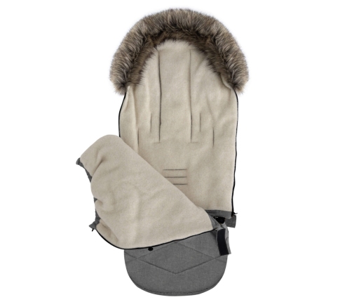 Zaffiro Спальный мешок для коляски GrowUP Scandi grey