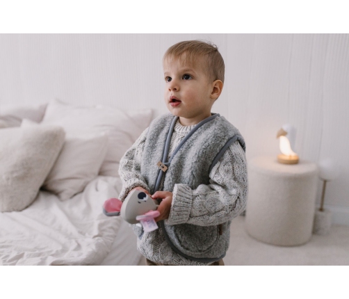 Bērnu vilnas veste Nevada 110/116 grey