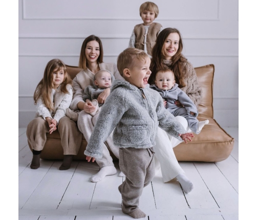 Детская шерстяная кофта Meri Nevada 86/92 grey