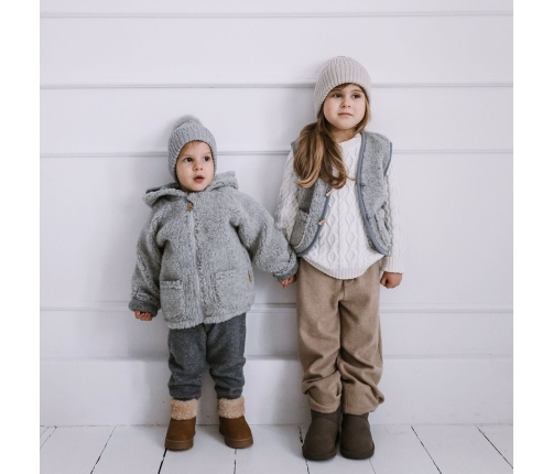 Детская шерстяная кофта Meri Nevada 110/116 grey