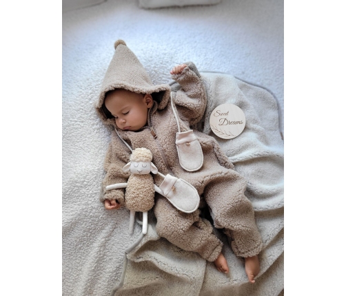 Вязаный шерстяной комбинезон Nevada 62/68 brown