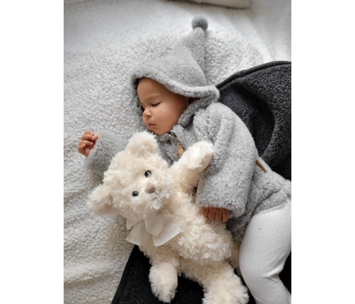 Vilnas kombinezons zīdaiņiem Nevada 74/80 grey