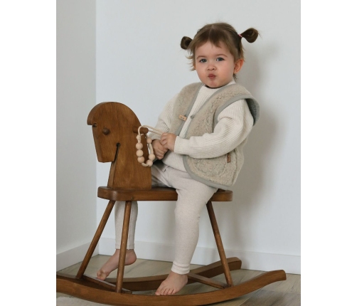 Bērnu vilnas veste Nevada 110/116 beige