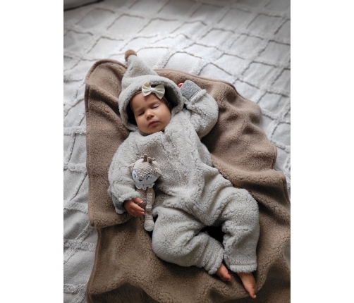 Вязаный шерстяной комбинезон Nevada 86/92 beige