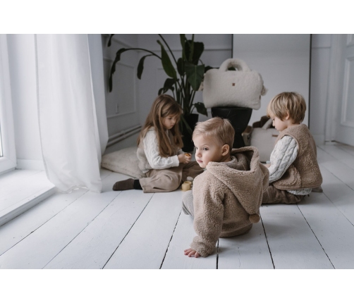 Bērnu vilnas veste Nevada 122/128 brown