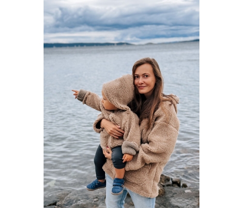 Женская шерстяная кофта Zoya Nevada L brown