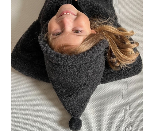 Детская шерстяная кофта Meri Nevada 122/128 anthracite