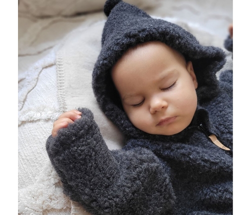 Детская шерстяная кофта Meri Nevada 134/140 anthracite