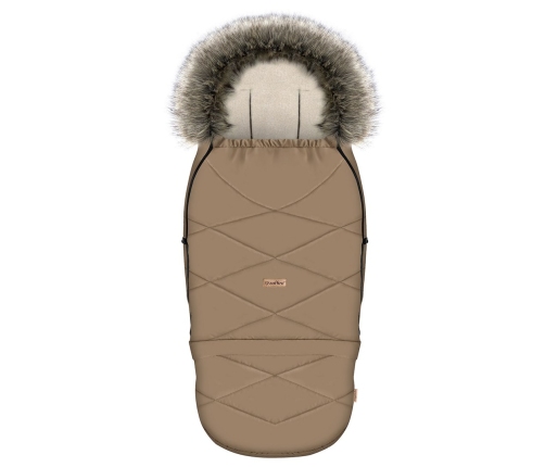 Adjustable footmuff with bag GrowUP Aspen 0-36m latte