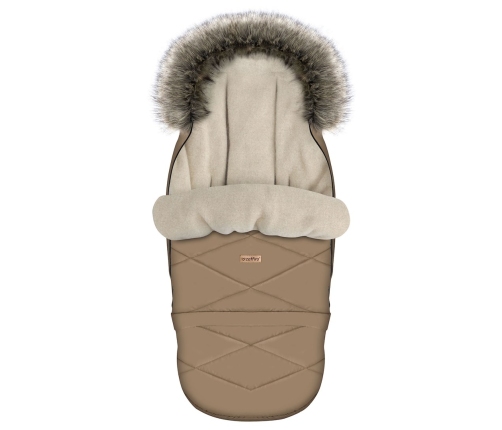 Adjustable footmuff with bag GrowUP Aspen 0-36m latte