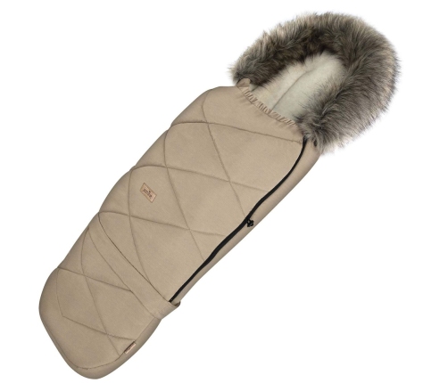 Adjustable footmuff with bag GrowUP Scandi 0-36m beige