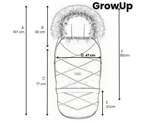 Zaffiro Paplašināms Ratu Guļammaiss GrowUP Nordico bottle green