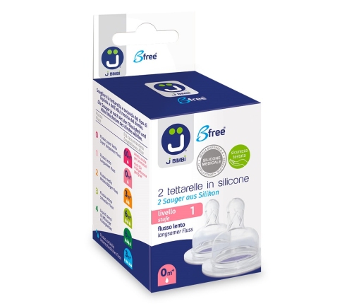 2 nipples level 1 slow flow silicone Super/Trendy/Classic