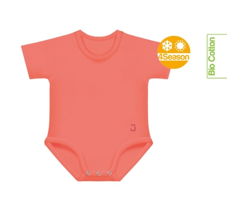 Growing body Bio Cotton 4Season 0-36m coral