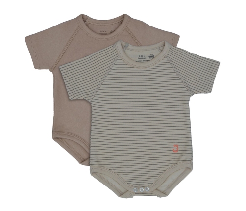 2-pack Growing body Bio Cotton 4Season 0-36m brown