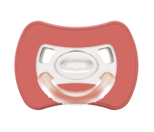 2-pack. Smart pacifiers Glee 2-6m rose-brick