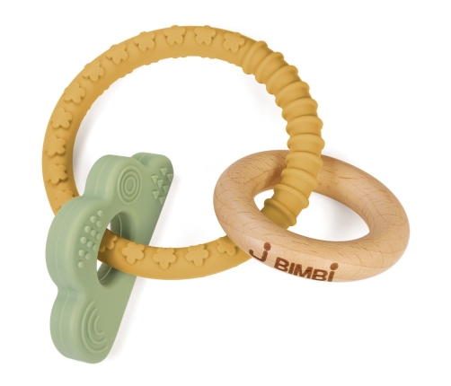 Teether Bite&Play charms gum massager 4m+ cloud