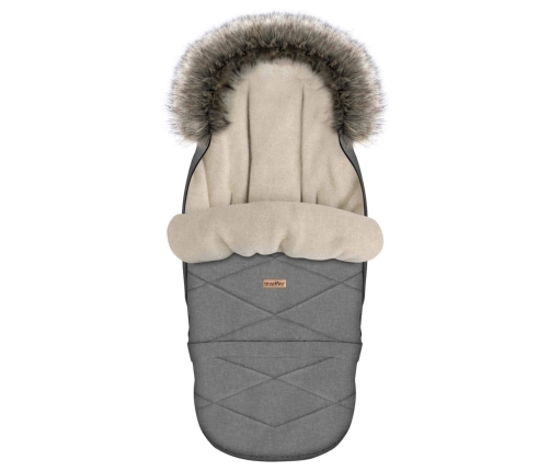 Zaffiro Спальный мешок для коляски GrowUP Scandi light grey