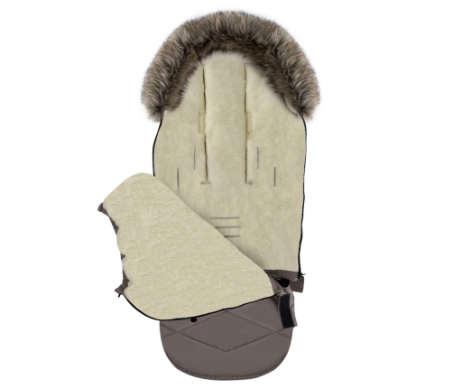 Zaffiro Paplašināms Ratu Guļammaiss GrowUP Nordico taupe