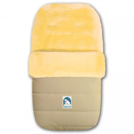 Спальный мешок для коляски из овечьей шерсти Heitmann Felle Lambskin sand/beige 968BE