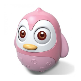 Неваляшка BabyMix Rolly-Polly PENGUIN pink 40054