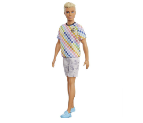 Barbie Ken Fashionistas Doll Asst. Checkered Shirt Kукла GRB90