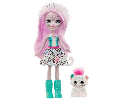 Royal Enchantimals Sybill Snow Leopard & Flake Кукла с животными GJX42
