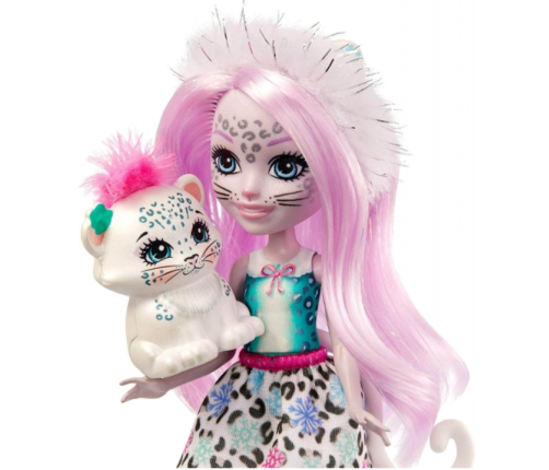 Royal Enchantimals Sybill Snow Leopard & Flake Кукла с животными GJX42