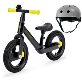 Беговел Kinderkraft Goswift Black Volt + регулируемый шлем для детей