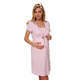 Italian fashion Felicita Rose Ночная рубашка с коротким рукавом для беременных кормящих