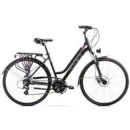 Велосипед Romet Gazela 2 28" black/pink 19L