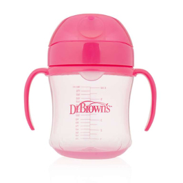 Dr.Browns Soft Spout Pink Детский поильник с мягким носиком,180мл