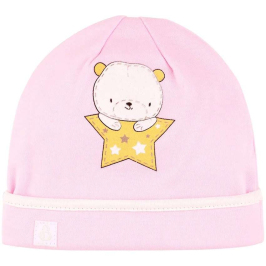 Bembi Bear Pink Шапочка для новорождённых 100% хлопок